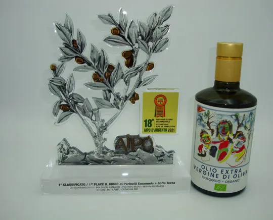 Olio Extravergine di Oliva Biologico, Nutraceutico 100% Italiano, 0,5 LT.